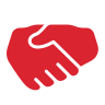 Handshake icon representing an all-inclusive training package